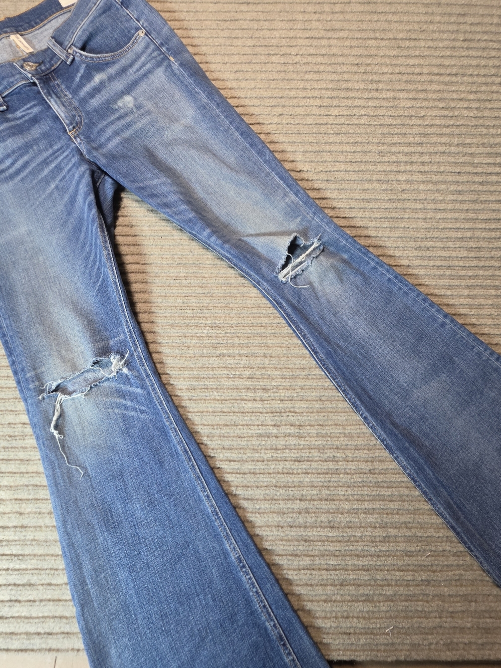 RAG & BONE Elephant Bell Flare Jeans Women’s 28x31 Mid Rise Retro Distressed